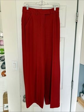 Express NEW Red Wide-Leg Women's Pants
